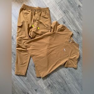 Figs Men's Scrub Set in Tan